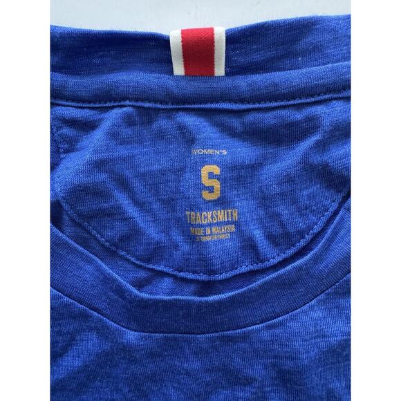 Tracksmith Women's Harrier Tee Wool  Blue Size XS - Picture 3 of 4